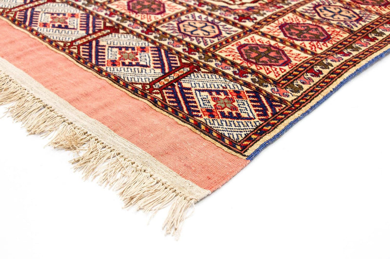 Løper Silketeppe - afghansk silke - 284 x 82 cm - rød