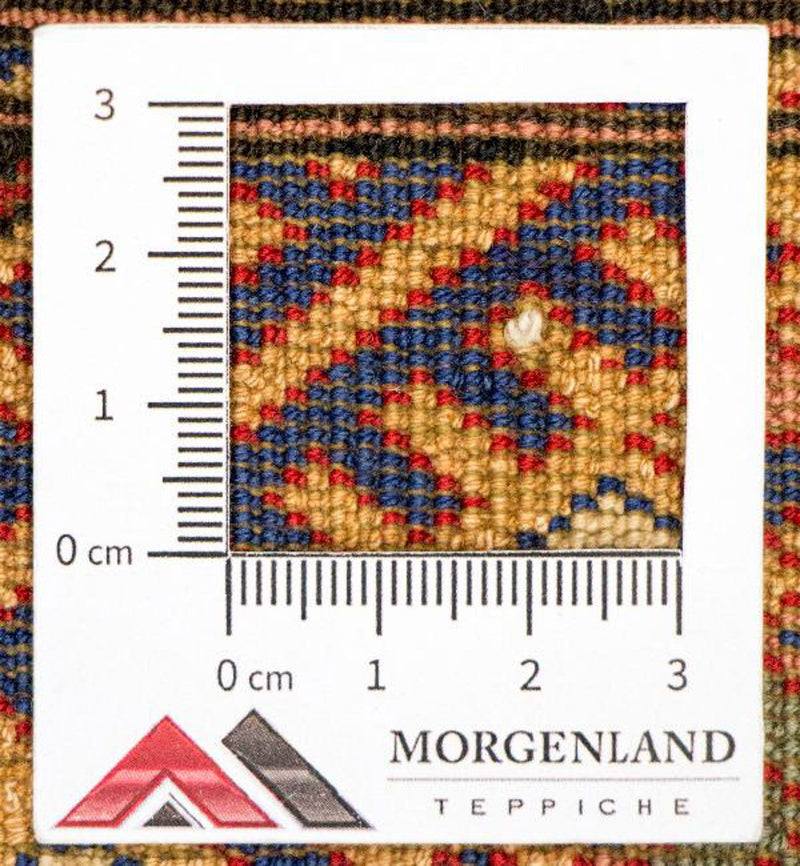 Løper Silketeppe - afghansk silke - 284 x 82 cm - rød