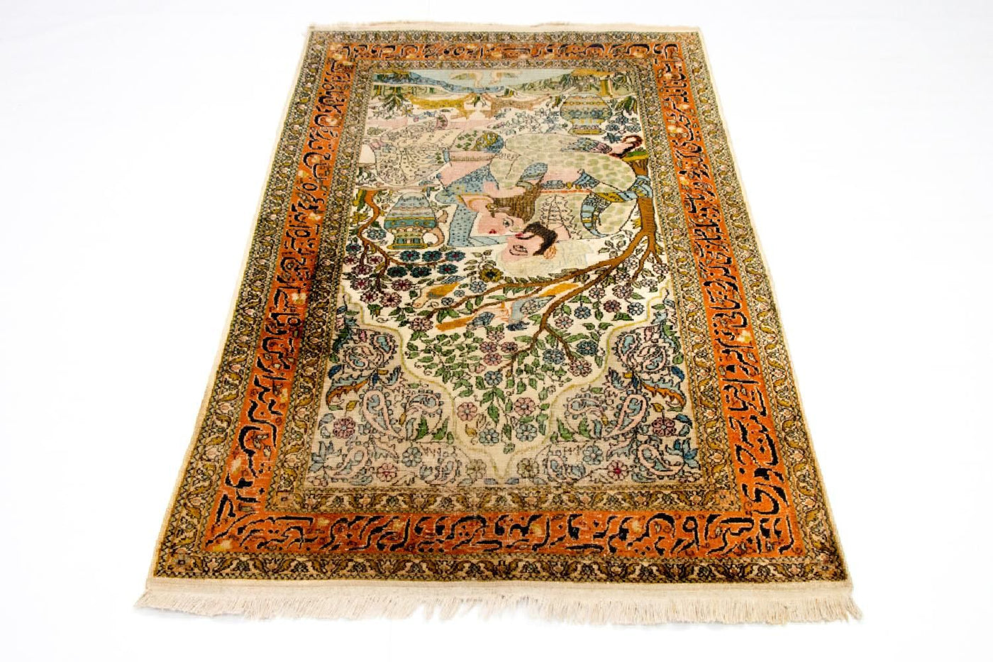 Kashmir silke Teppe 150x92cm - Orientalsk teppe