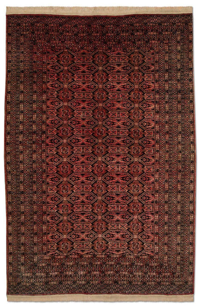 Bukhara Teppe 123x191cm - Orientalsk teppe - lys rød