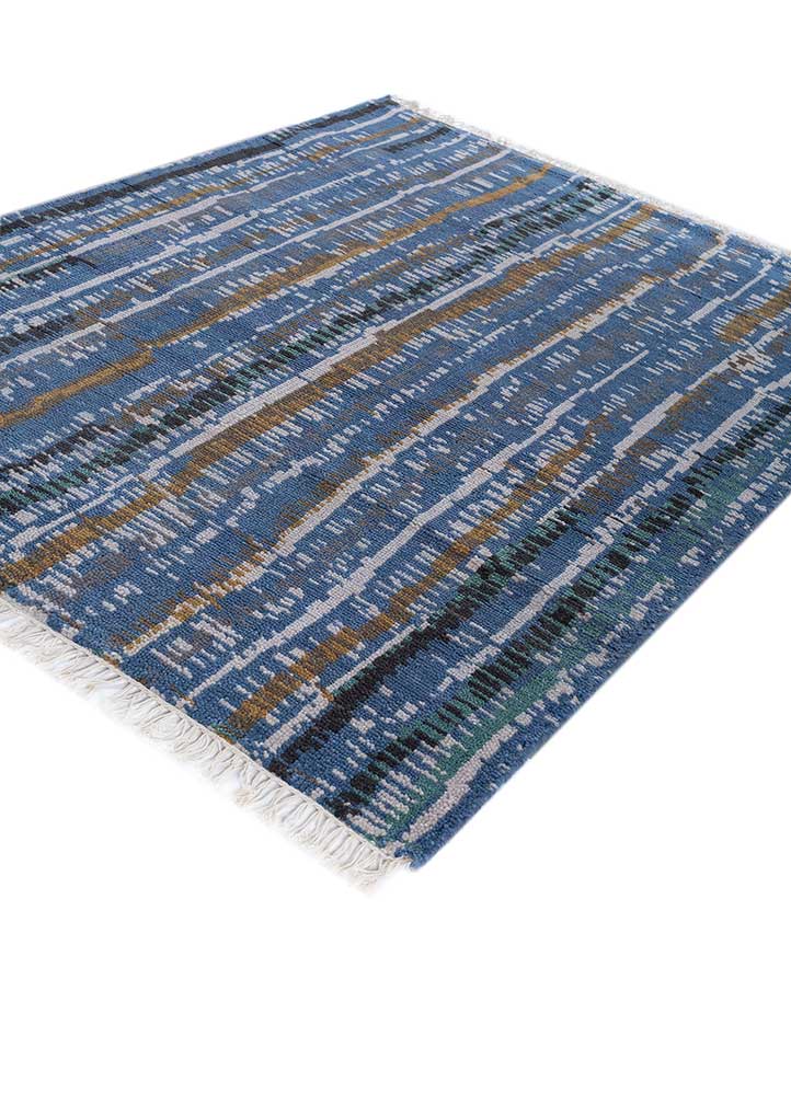 Ullteppe - 180 x 135 cm - blå