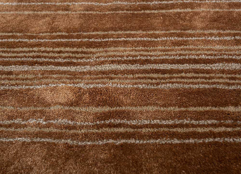 Ullteppe rundt  - 120 x 120 cm - oransje