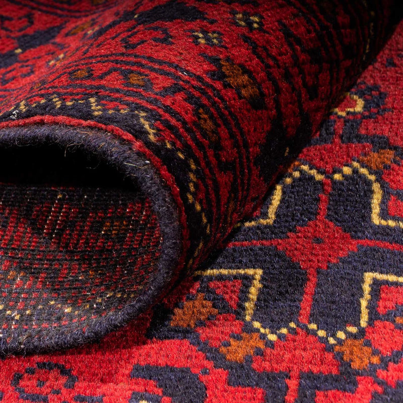 Afghanske tepper - Kunduz - 200 x 156 cm - mørk rød