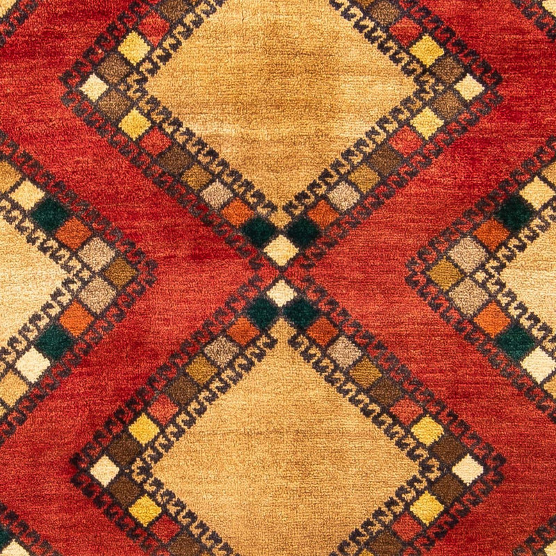 Gabbeh-teppe - persisk - 192 x 114 cm - mørk rød