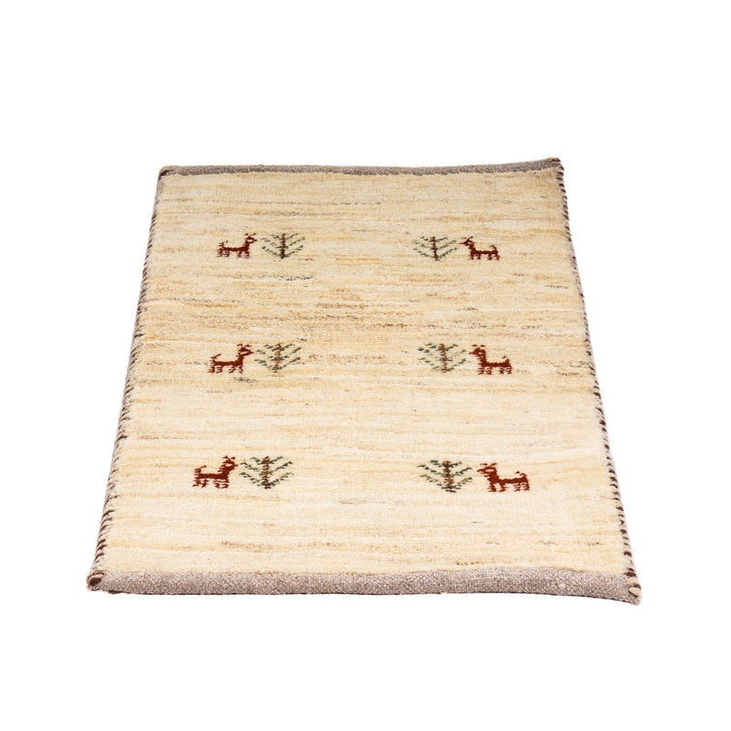 Gabbeh teppe - Loribaft persisk teppe - 60 x 40 cm - beige