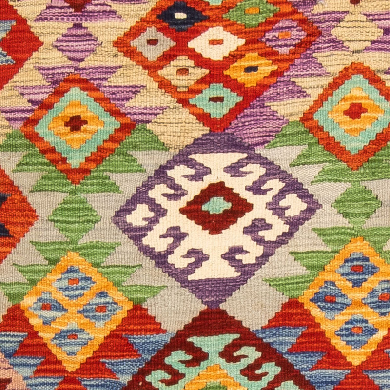 Løper Kelimteppe - Splash - 195 x 75 cm - flerfarget