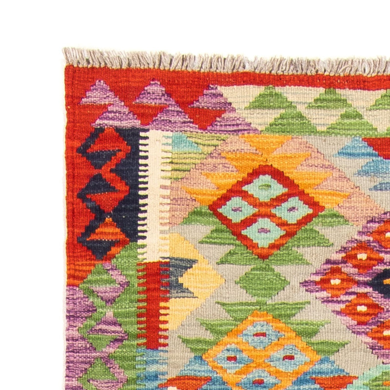 Løper Kelimteppe - Splash - 195 x 75 cm - flerfarget
