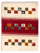 Persisk Gabbeh Teppe 90x66cm - Perserteppich Wollteppich