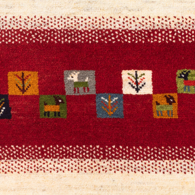 Persisk Gabbeh Teppe 90x66cm - Perserteppich Wollteppich