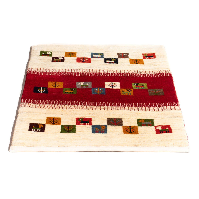 Persisk Gabbeh Teppe 90x66cm - Perserteppich Wollteppich