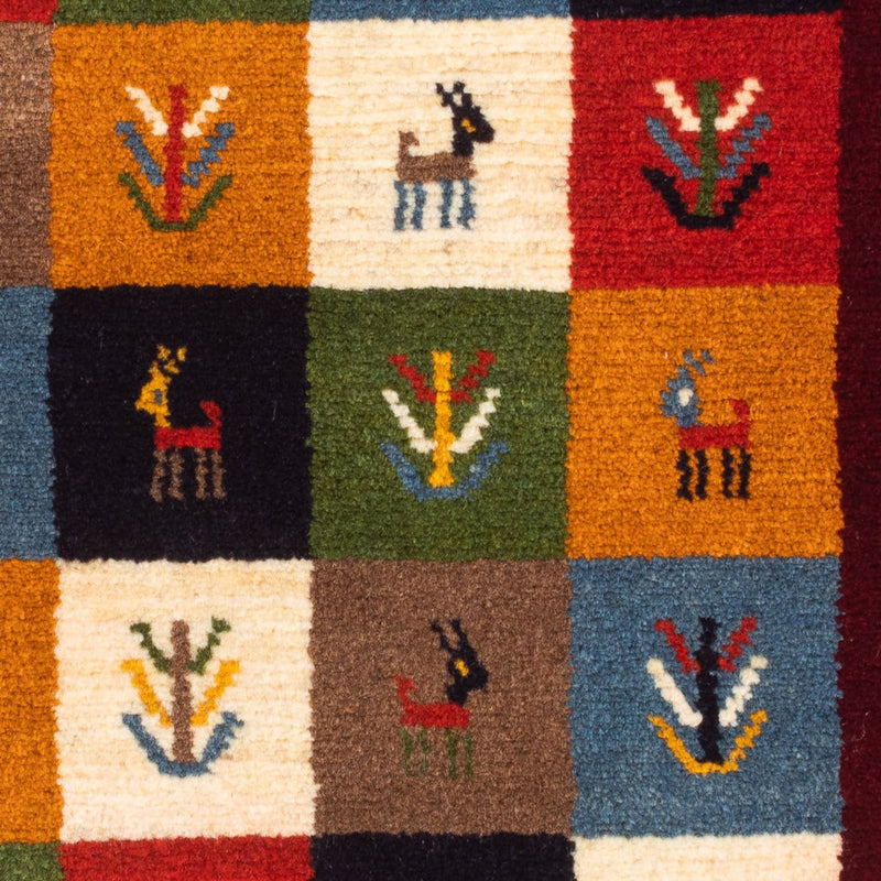 Persisk Gabbeh Teppe 88x61cm - Perserteppich Wollteppich