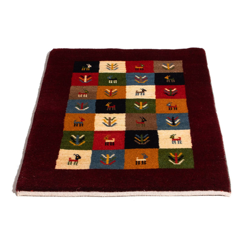 Persisk Gabbeh Teppe 88x61cm - Perserteppich Wollteppich