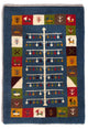 Persisk Gabbeh Teppe 90x62cm - Perserteppich Wollteppich