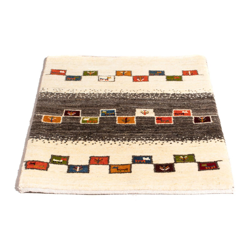 Persisk Gabbeh Teppe 92x63cm - Perserteppich Wollteppich