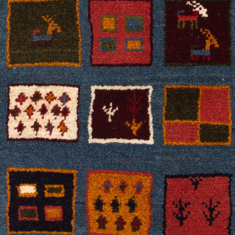 Persisk Gabbeh Teppe 90x65cm - Perserteppich Wollteppich