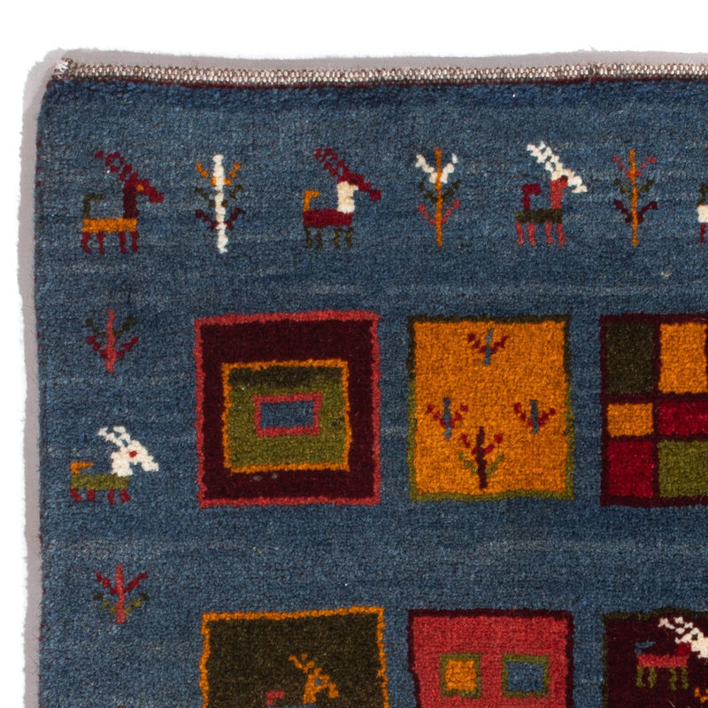 Persisk Gabbeh Teppe 90x65cm - Perserteppich Wollteppich