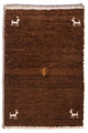 Persisk Gabbeh Teppe 60x40cm - Perserteppich Wollteppich