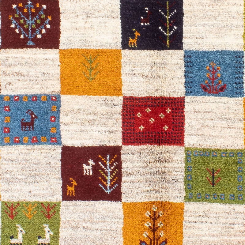 Gabbeh-teppe - persisk - 197 x 155 cm - flerfarget