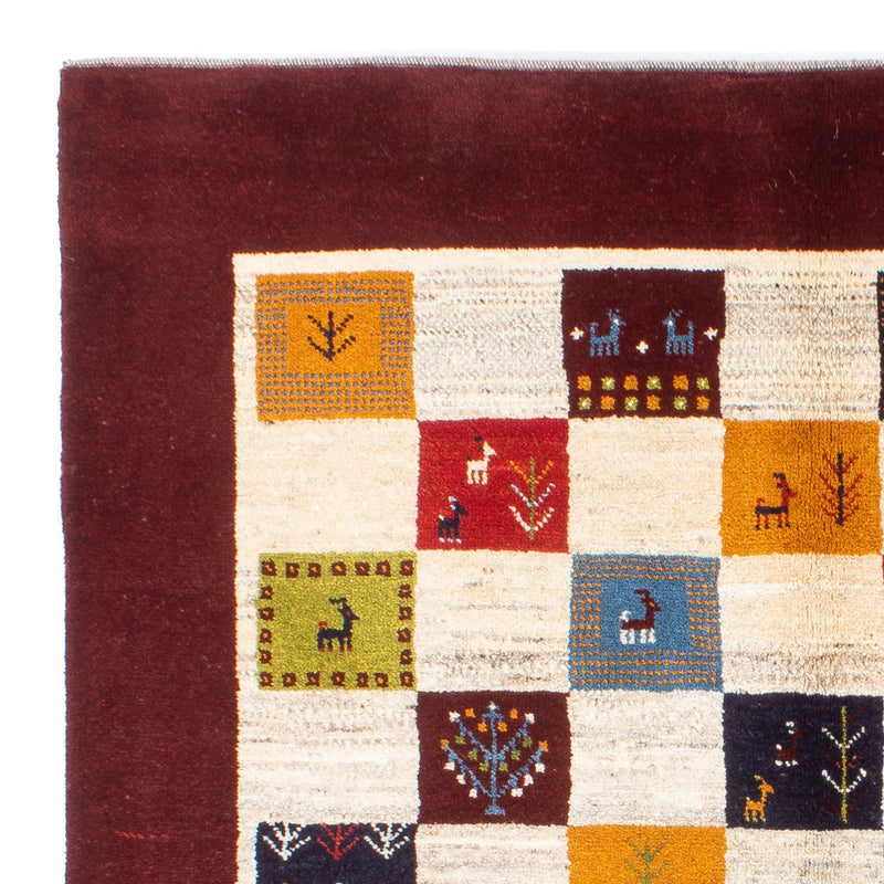 Gabbeh-teppe - persisk - 197 x 155 cm - flerfarget