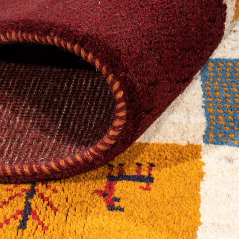 Gabbeh-teppe - persisk - 197 x 155 cm - flerfarget