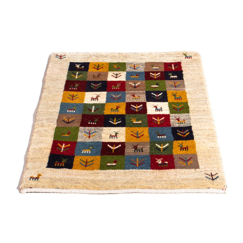 Persisk Gabbeh Teppe 62x90cm - Perserteppich Wollteppich