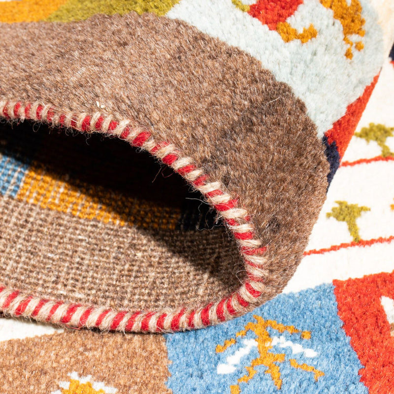 Gabbeh-teppe - persisk - 88 x 61 cm - flerfarget