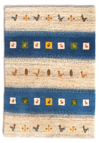 Persisk Gabbeh Teppe 123x85cm - Perserteppich Wollteppich – product image