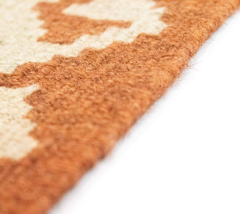 Løper Kelimteppe - Orientalsk - 396 x 81 cm - rød