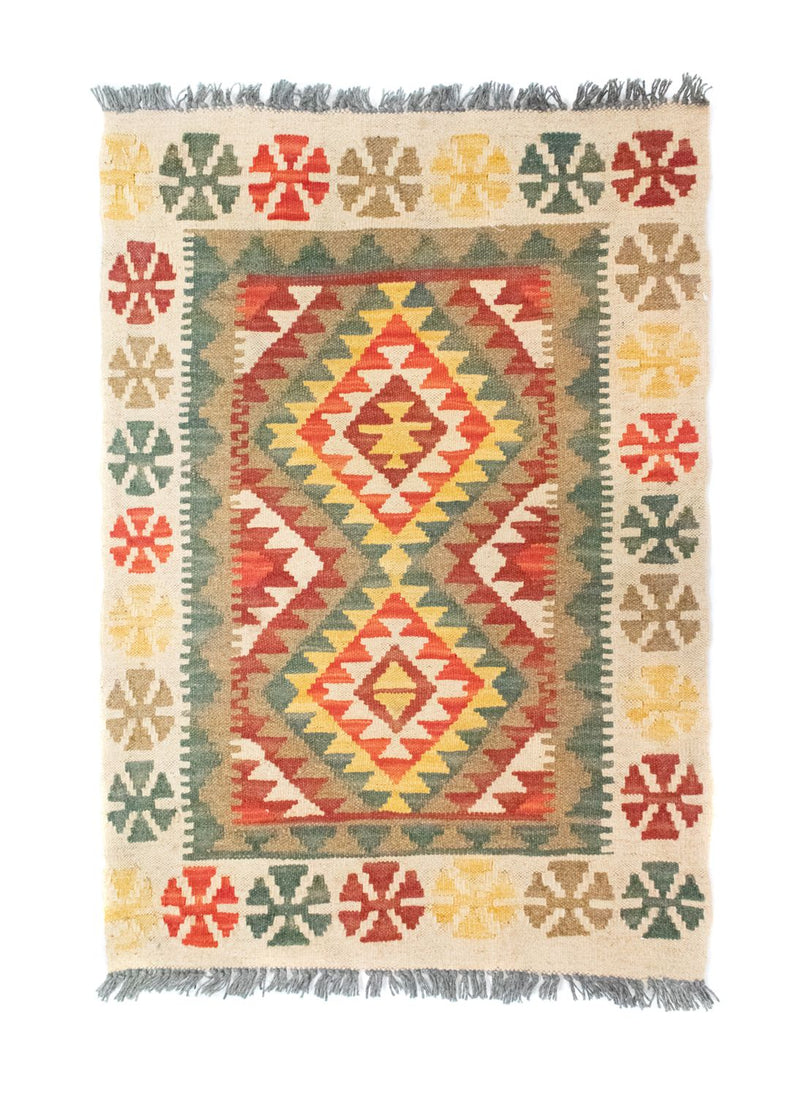 Afghansk kilim Teppe 90x60cm