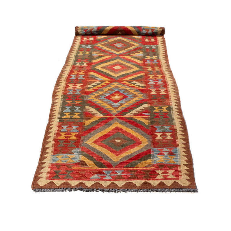 Kilim Maimana Teppe 304x76cm - Ullteppe
