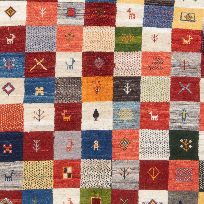 Persisk Gabbeh Teppe 201x157cm - Perserteppich Wollteppich