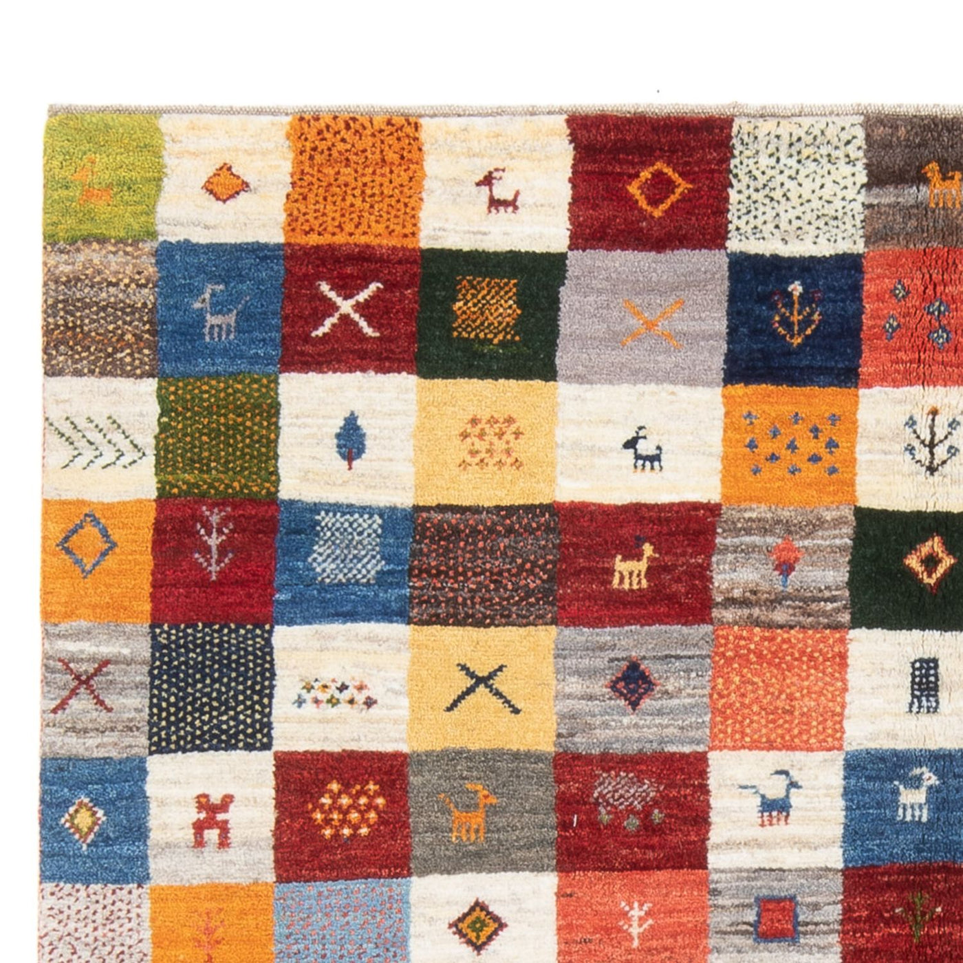Persisk Gabbeh Teppe 201x157cm - Perserteppich Wollteppich