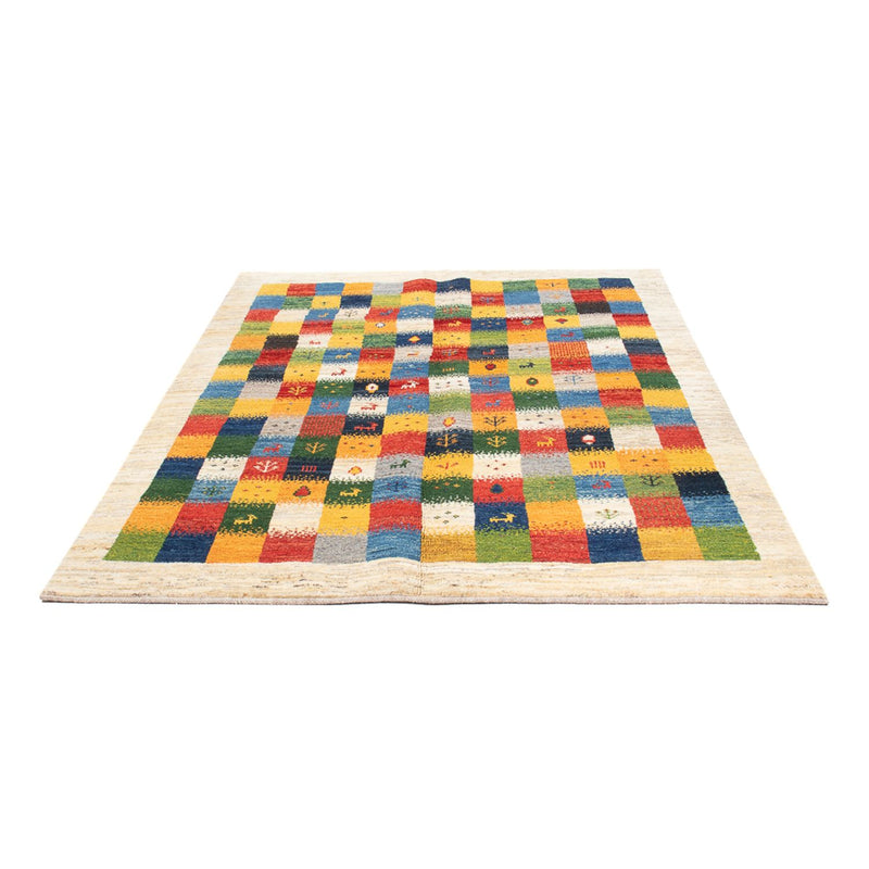 Persisk Gabbeh Teppe 153x204cm - Perserteppich Wollteppich