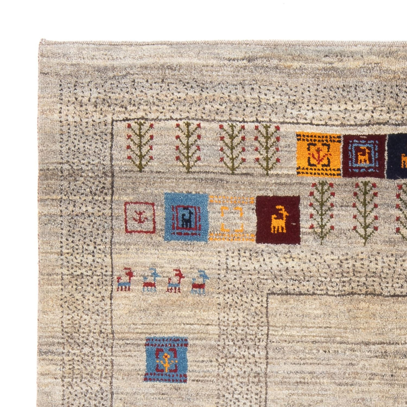 Persisk Gabbeh Teppe 196x155cm - Perserteppich Wollteppich