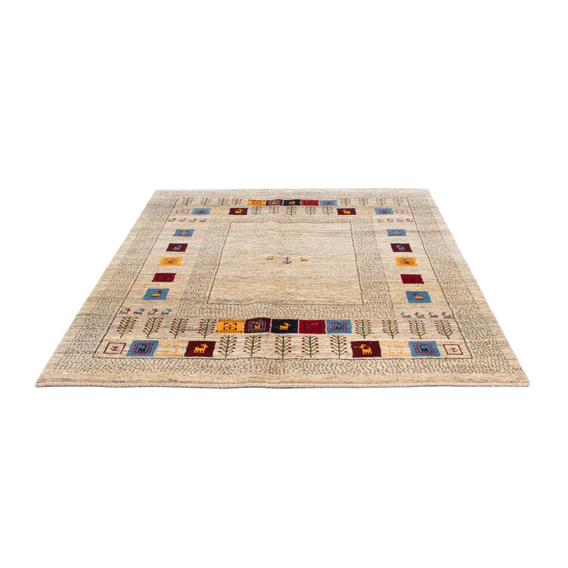 Persisk Gabbeh Teppe 196x155cm - Perserteppich Wollteppich