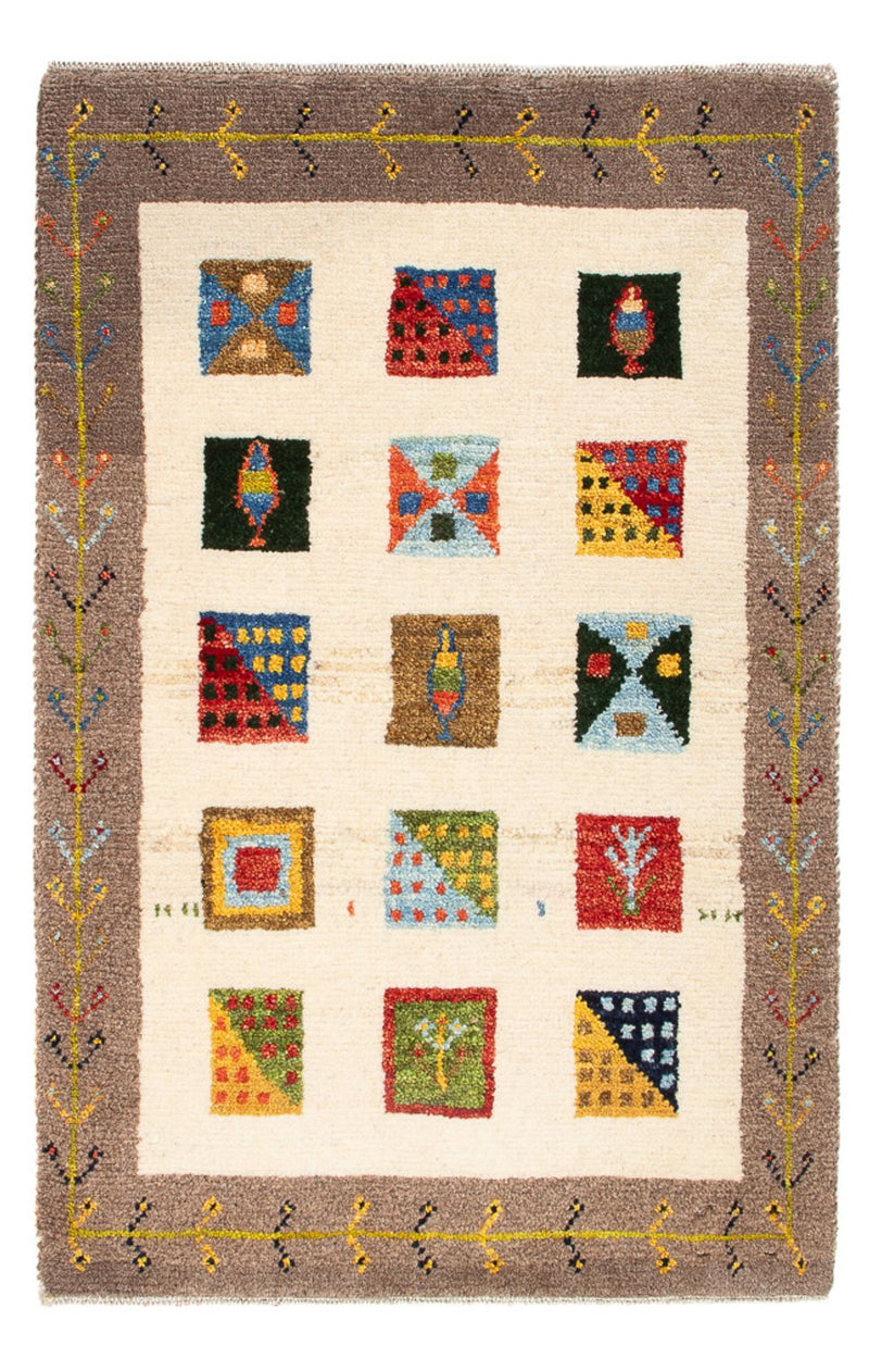 Persisk Gabbeh Teppe 60x87cm - Perserteppich Wollteppich