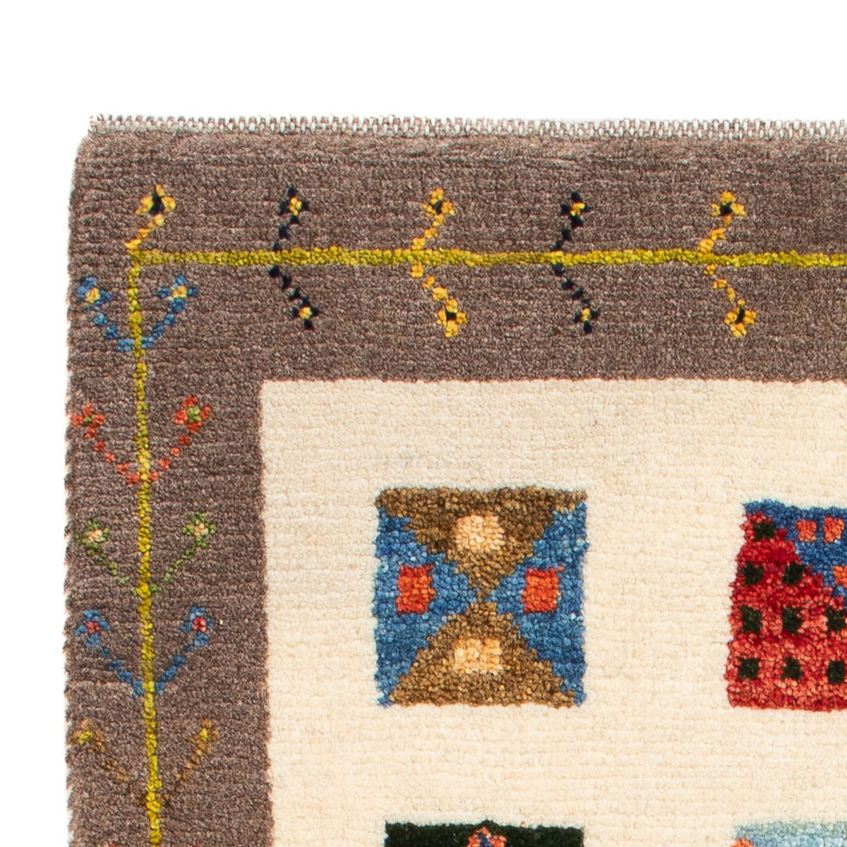 Persisk Gabbeh Teppe 60x87cm - Perserteppich Wollteppich