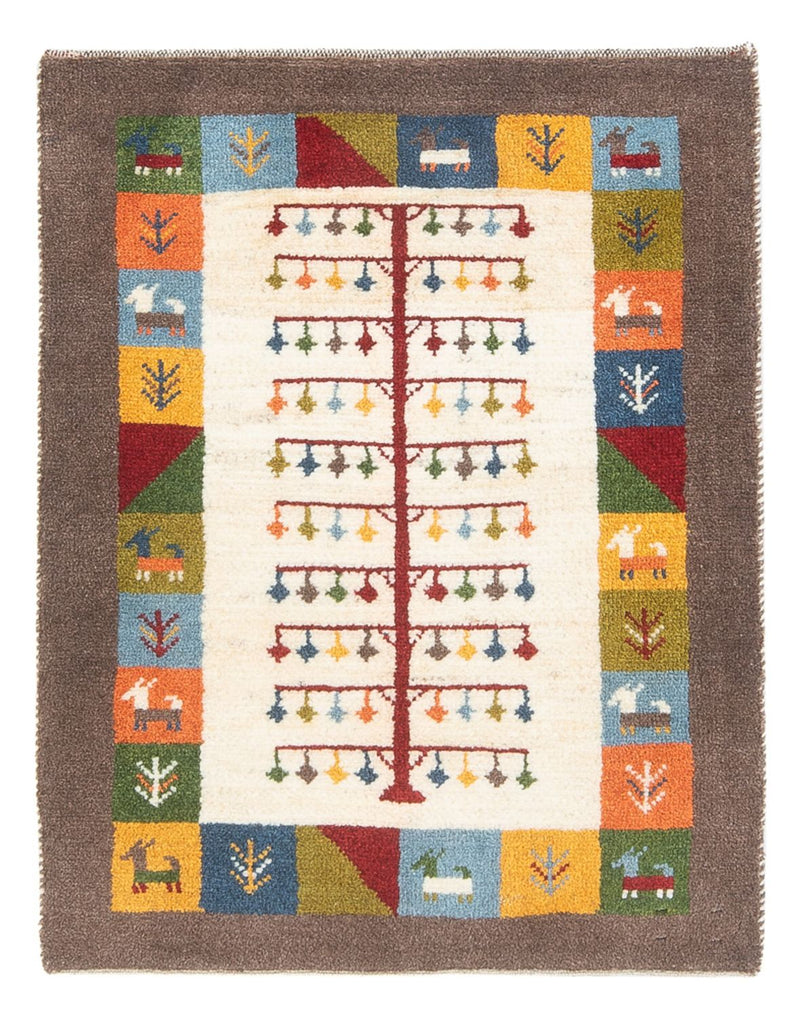 Persisk Gabbeh Teppe 63x90cm - Perserteppich Wollteppich