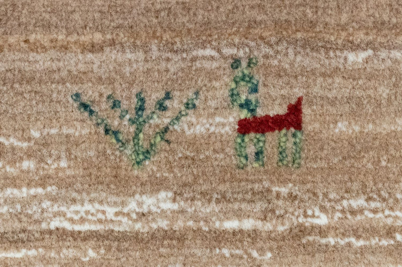 Persisk Gabbeh Teppe 60x40cm - Perserteppich Wollteppich