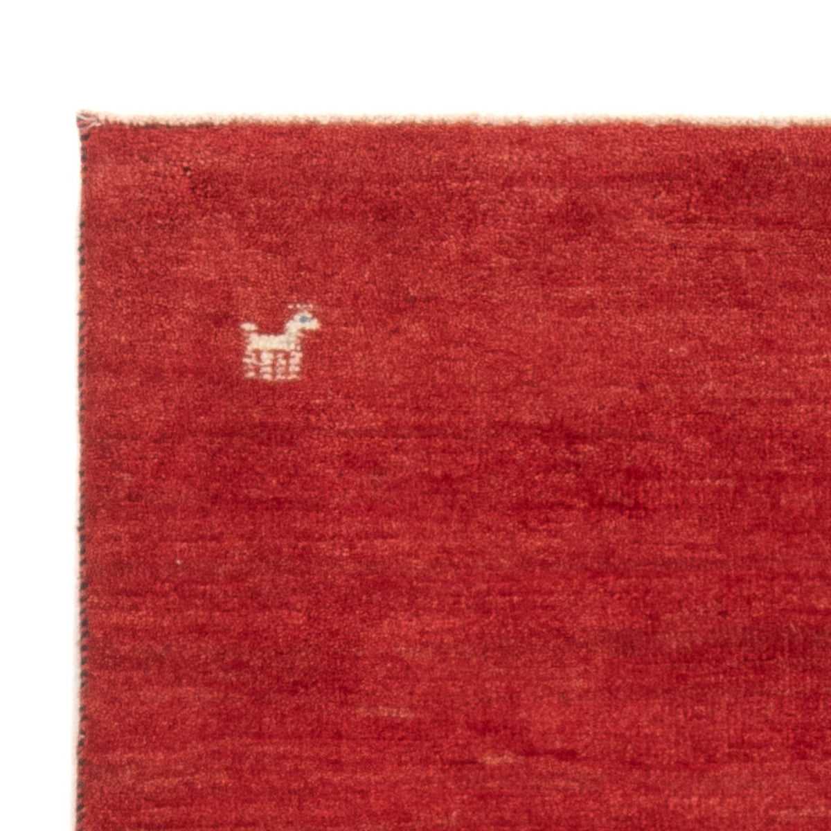 Persisk Gabbeh-teppe 73x139cm - Persisk ullteppe - rød