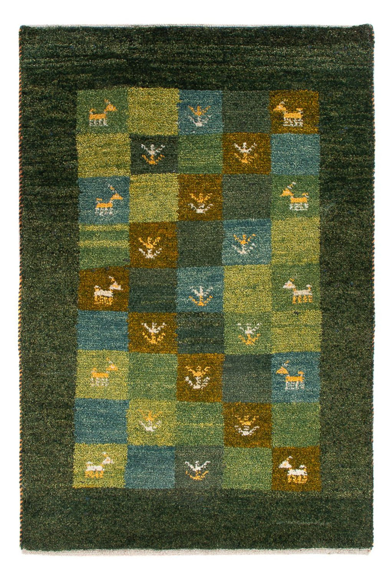 Persisk Gabbeh Teppe 87x61cm - Perserteppich Wollteppich