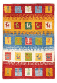 Persisk Gabbeh Teppe 87x61cm - Perserteppich Wollteppich – product image