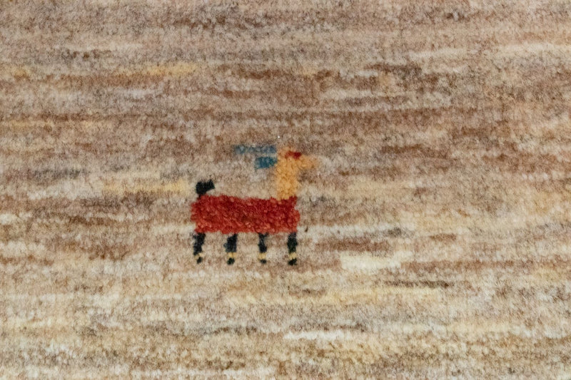 Persisk Gabbeh Teppe 60x40cm - Perserteppich Wollteppich