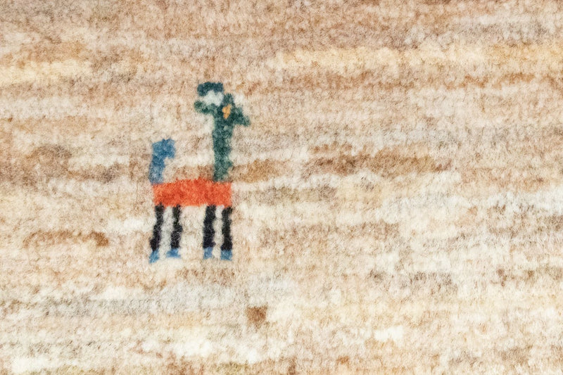Persisk Gabbeh Teppe 60x40cm - Perserteppich Wollteppich