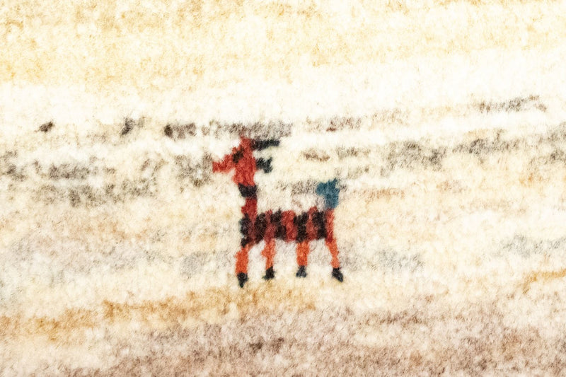 Persisk Gabbeh Teppe 60x40cm - Perserteppich Wollteppich