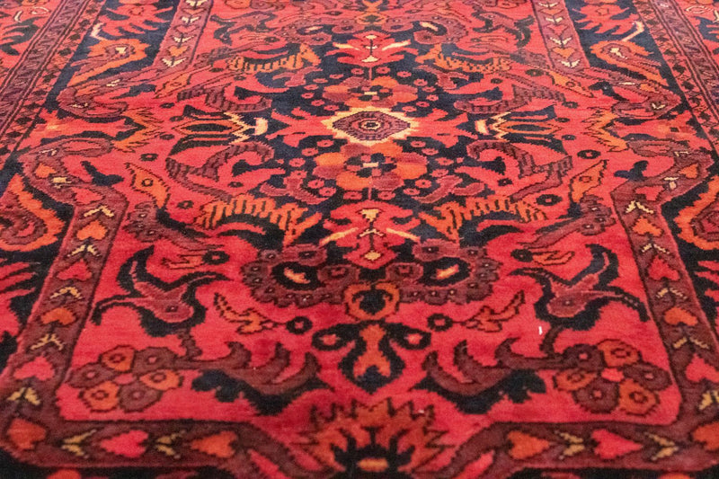 Løper Afghanske tepper - Kunduz - 213 x 102 cm - rød