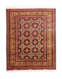 Afghansk teppe - 195 x 153 cm - brun – product image