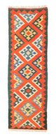 Løper Kelimteppe - Orientalsk - 207 x 62 cm - oransje