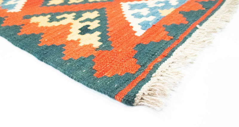 Løper Kelimteppe - Orientalsk - 207 x 62 cm - oransje