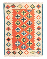 Kelimteppe - Orientalsk - 196 x 150 cm - oransje – product image